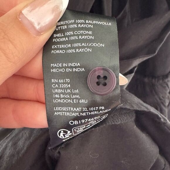 Anthropologie x Maeve Halter Black Tiered Ruffled Sundress Small - Picture 14 of 14